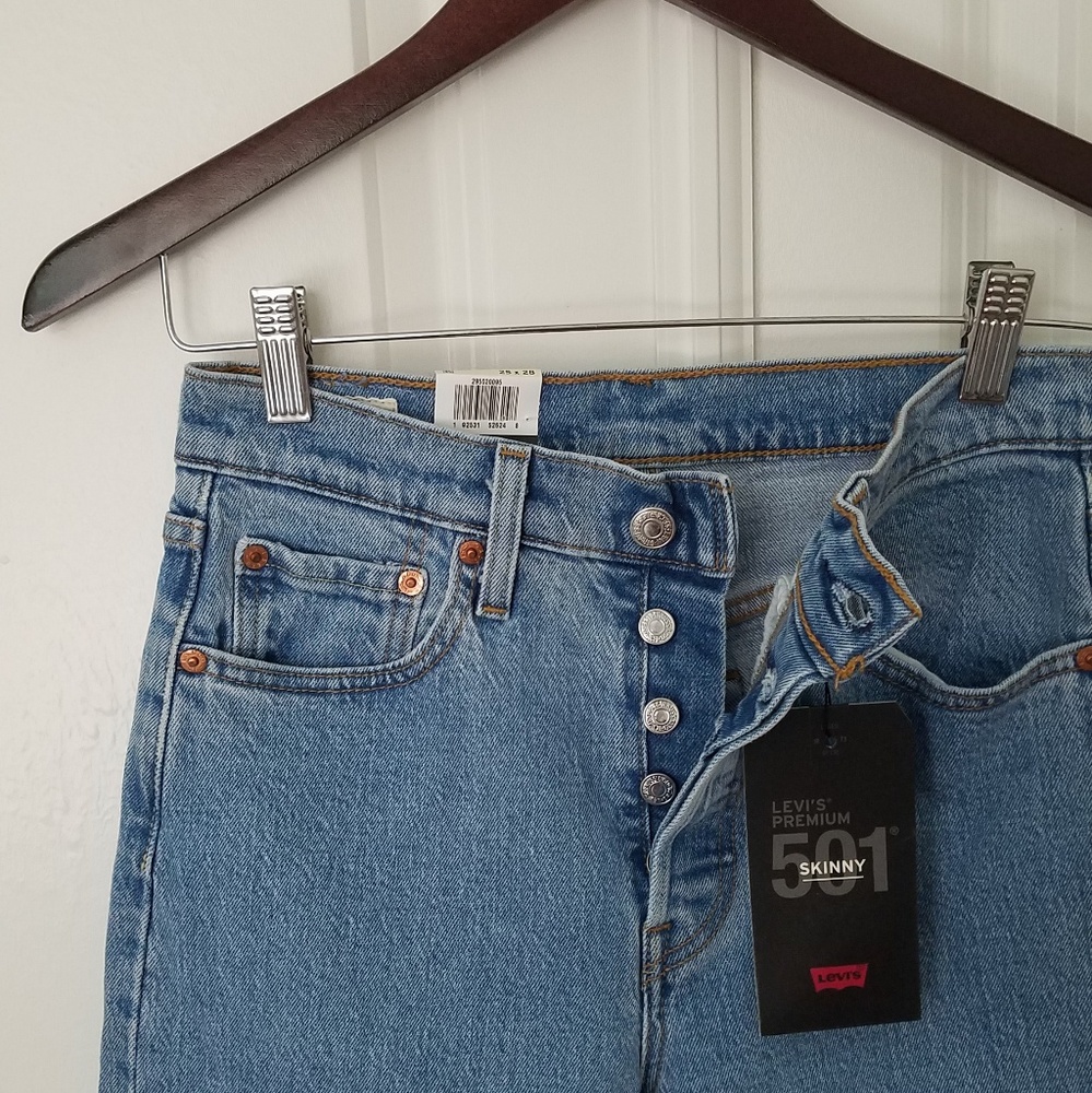 👽 Levi's 501 high rise skinny jeans - Picture 6 of 8